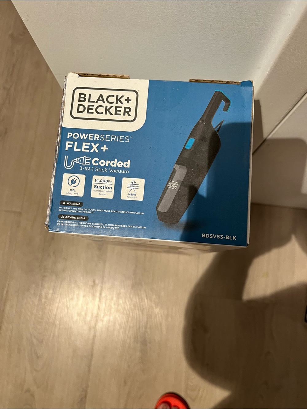Black & Decker FLEX+ Corded 3-in-1 Stick Vacuum in Blue and Black